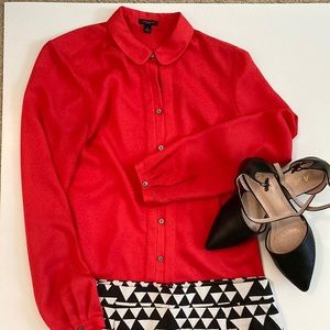 Red Ann Taylor Blouse
